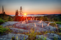 Sunset Off The Southern Headland Trail, Pukaskwa National Park
